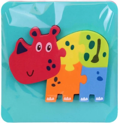 Baby puzzle pěnové zvířátko na podložce do vany do vody 4 druhy
