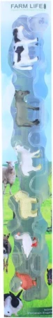 Zvířátka domácí farmářská 3-6cm gumové figurky set 6ks