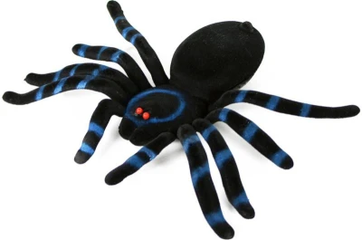 Zvířátko dekorace halloween pavouk velký na kartě plast