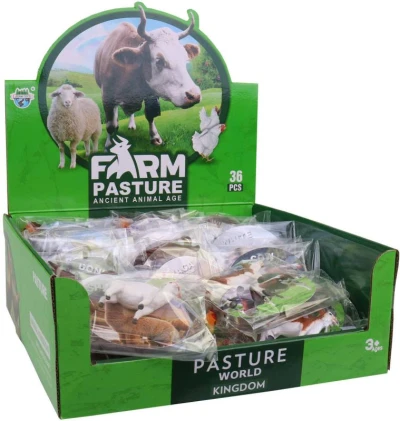 Zvířátko domácí farma 9cm plastové 3 druhy