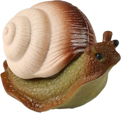 Zvířátko hlemýžď 11cm měkký gumový šnek s plastovou ulitou