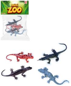 Zvířátko ještěrka set 4ks různé druhy v sáčku