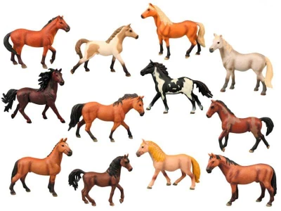 Zvířátko kůň 14cm Zoolandia plastová figurka koník 12 druhů