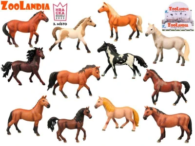 Zvířátko kůň 14cm Zoolandia plastová figurka koník 12 druhů
