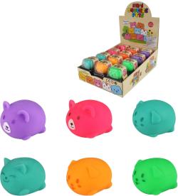 Zvířátko měkké mačkací neonové antistresový míček různé druhy