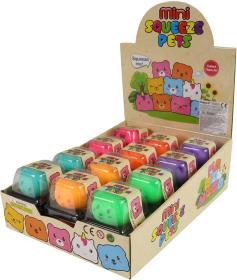 Zvířátko měkké mačkací neonové antistresový míček různé druhy