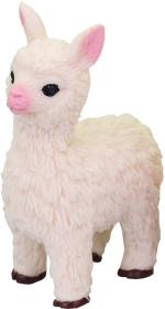Zvířátko soft lama 9cm strečové natahovací gumové 2 barvy