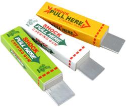 Žvýkačka plátková žertík elektrošok dětská žertovinka na baterie 3 druhy