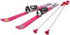 Acra PLASTKON Lyže carvingové Baby Ski 90cm Růžové s vázáním a holemi