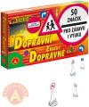 Alexander Dopravní značky 5cm set 50ks se stojánky karton/plast