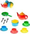 Baby dětské barevné nádobí holčičí set 16ks v síťce plast Baby dětské barevné nádobí holčičí set 16ks v síťce plast