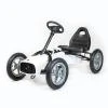 BABY MIX Dětská šlapací motokára Go-kart Buggy bílá