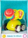 Bam Bam Baby slon 11cm zvířátko na kolečkách pro miminko plast Bam Bam Baby slon 11cm zvířátko na kolečkách pro miminko plast
