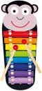 Bino Baby xylofon Opička 8 kláves 33cm duhový kov (hudební nástroje) Bino Baby xylofon Opička 8 kláves 33cm duhový kov (hudební nástroje)