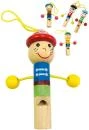 Bino DŘEVO Píšťalka dětská panáček 5 druhů (dřevěná hračka) Bino DŘEVO Píšťalka dětská panáček 5 druhů (dřevěná hračka)