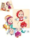 Bino DŘEVO Šatní skříň Máša a medvěd vkládací puzzle 18 dílků v boxu Bino DŘEVO Šatní skříň Máša a medvěd vkládací puzzle 18 dílků v boxu