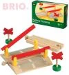 Brio DŘEVO Železniční přejezd funkční set 4ks se závorami doplněk k vláčkodráze