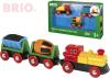 Brio Mašinka elektrická set se 2 vagónky na baterie k vláčkodráze 33319 Světlo