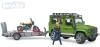 Bruder 02589 Auto Land Rover set s přívěsem a motoycklem Ducati s figurkou jezdce