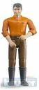 Bruder 60007 Figurka muž hnědé kalhoty oranžová košile Bruder 60007 Figurka muž hnědé kalhoty oranžová košile