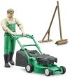 Bruder 62103 Herní set figurka zahradník + sekačka na trávu se 2 nástroji