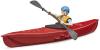 Bruder 63155 Bworld set loď kajak + figurka ženy do vody