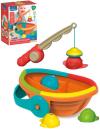 Clementoni Baby chytání rybiček duhové set lodička + 4 rybky s prutem