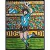 Colorvelvet Sametový obrázek Fotbalista Argentina 21x29,7cm