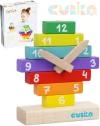 Cubika DŘEVO Baby Hodiny magnetické navlékací stavebnice set 10 dílků Cubika DŘEVO Baby Hodiny magnetické navlékací stavebnice set 10 dílků