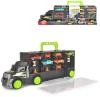Dickie Auto transportér 43cm kufr 2v1 set se 4 autíčky a doplňky kov Dickie Auto transportér 43cm kufr 2v1 set se 4 autíčky a doplňky kov