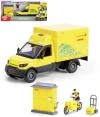 Dickie Zásilková doprava auto DHL s figurkou a doplňky na baterie Světlo Zvuk Dickie Zásilková doprava auto DHL s figurkou a doplňky na baterie Světlo Zvuk