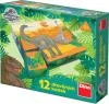 Dino DŘEVO Kubus Jurský svět set 12ks obrázkové kostky (dřevěná hračka) Dino DŘEVO Kubus Jurský svět set 12ks obrázkové kostky (dřevěná hračka)