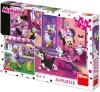 Dino Puzzle 3x55 dílků Disney Den s Minnie Mouse skládačka 18x18cm 3v1 Dino Puzzle 3x55 dílků Disney Den s Minnie Mouse skládačka 18x18cm 3v1
