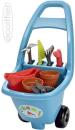 Ecoiffier Vozík zahradní 26x50,5x33cm set s květináči a nářadím plast