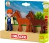Efko IGRÁČEK TRIO Farma set figurka kloubová + 2 koně Efko IGRÁČEK TRIO Farma set figurka kloubová + 2 koně