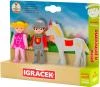 Efko IGRÁČEK TRIO Princ a princezna set 2 figurky kloubové s koněm Efko IGRÁČEK TRIO Princ a princezna set 2 figurky kloubové s koněm