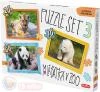 Efko Puzzle 3v1 Mláďátka v ZOO skládačka foto 21x15cm Efko Puzzle 3v1 Mláďátka v ZOO skládačka foto 21x15cm