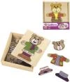 Eichhorn DŘEVO Skládačka šatní skříň medvídek puzzle vkládací v boxu Eichhorn DŘEVO Skládačka šatní skříň medvídek puzzle vkládací v boxu