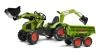 Falk Šlapací traktor 1010W Claas Axos s nakladačem, rypadlem a vlečkou Falk Šlapací traktor 1010W Claas Axos s nakladačem, rypadlem a vlečkou