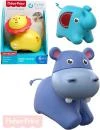 Fisher Price Baby zvířátko pojízdné chrastící pro miminko 3 druhy plast