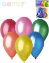Gemar Balónky nafukovací 26cm Metalické barevné set 10ks v sáčku