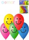Gemar Balónky nafukovací 26cm Pastelové barevné potisk SMILE set 10ks