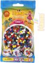 Hama Korálky dětské zažehlovací barevné set 1000ks v sáčku midi plast