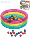 Intex Baby bazén kulatý 86x25cm set se soft míčky 6,5cm 50ks 48674