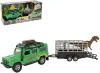 Kids globe Traffic auto Land Rover set s přívěsem a dinosaurem PB kov Kids globe Traffic auto Land Rover set s přívěsem a dinosaurem PB kov
