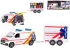 Kids globe Traffic auto VW Transporter ambulance set s přívěsem PB kov Kids globe Traffic auto VW Transporter ambulance set s přívěsem PB kov