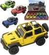 Kinsmart Auto 1:34 Jeep Wrangler otevřená střecha 2018 kov PB 12cm 4 barvy Kinsmart Auto 1:34 Jeep Wrangler otevřená střecha 2018 kov PB 12cm 4 barvy