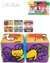 Ks Kids Baby soft kostky textilní 2ks zvířátka počítání na baterie Zvuk Ks Kids Baby soft kostky textilní 2ks zvířátka počítání na baterie Zvuk