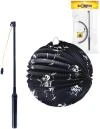 Lampion Halloween koule Kostra 25cm na svíčku / žárovku s hůlkou na baterie Světlo Lampion Halloween koule Kostra 25cm na svíčku / žárovku s hůlkou na baterie Světlo