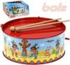 Lena BOLZ Bubínek dětský potisk indiáni kov 20cm set se 2 paličkami Lena BOLZ Bubínek dětský potisk indiáni kov 20cm set se 2 paličkami
